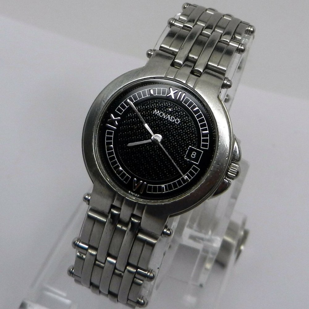 MOVADO Swiss 26mm  Date Watch! Will Fit Small
